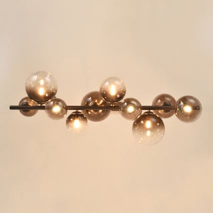 Brilagi - Lampadario LED a sospensione su cavo MILLA 10xG9/3W/230V marrone/marrone fumé