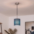 Brilagi - Lampadario LED a sospensione su cavo NUBILA 1xE27/60W/230V Ø 14 cm nero/blu scuro