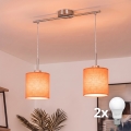 Brilagi - Lampadario LED a sospensione su cavo NUBILA 2xE27/60W/230V arancione