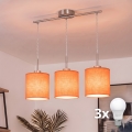 Brilagi - Lampadario LED a sospensione su cavo NUBILA 3xE27/60W/230V arancione