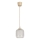 Brilagi - Lampadario LED a sospensione su cavo RETRO GLASS 1xE27/60W/230V Ø 14 cm beige/bianco