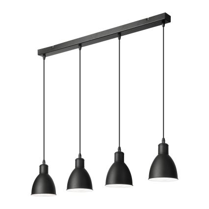 Brilagi - Lampadario LED a sospensione su cavo RIDDY 4xE27/60W/230V nero