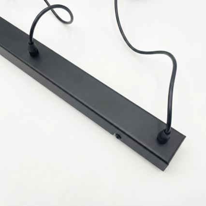Brilagi - Lampadario LED a sospensione su cavo RIDDY 4xE27/60W/230V nero