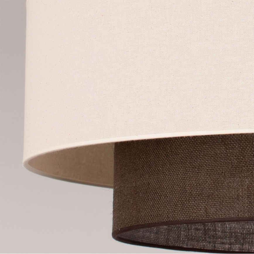 Brilagi - Lampadario LED a sospensione su cavo Stile BOHO 3x E27/15W/230V Ø 80 cm crema/marrone