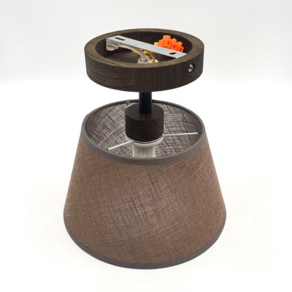 Brilagi - Lampadario LED a plafone ANTHONY 1xE14/60W/230V rovere noce/marrone