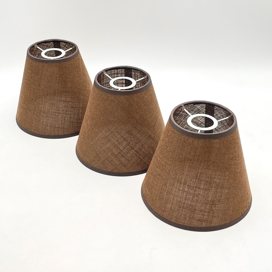 Brilagi - Lampadario LED a plafone ANTHONY 3xE14/40W/230V rovere noce/marrone