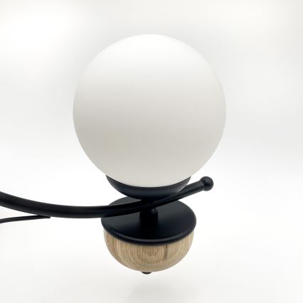 Brilagi - Lampadario LED con catena COTTAGE 3xG9/40W/230V rovere/bianco