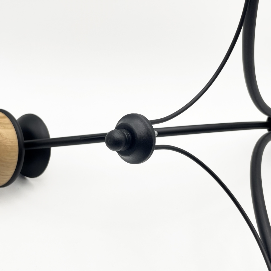 Brilagi - Lampadario LED con catena COTTAGE 3xG9/40W/230V rovere/bianco
