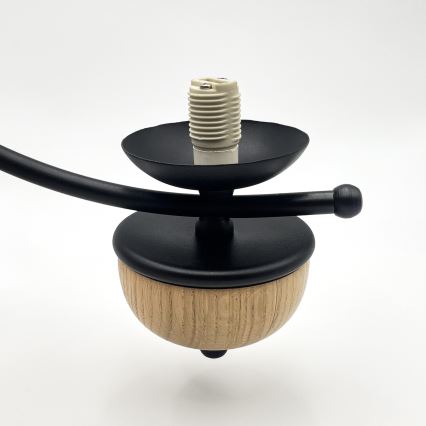 Brilagi - Lampadario LED con catena COTTAGE 3xG9/40W/230V rovere/bianco