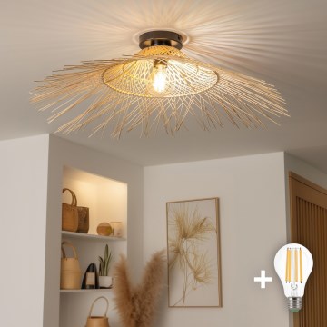 Brilagi - Lampadario LED da soffitto a montaggio superficiale CERIA BOHO 1xE27/40W/230V Ø 70 cm bambù