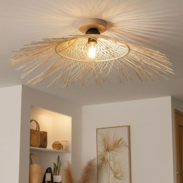 Brilagi - Lampadario LED da soffitto a montaggio superficiale CERIA BOHO 1xE27/40W/230V Ø 70 cm bambù/rovere