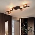 Brilagi - Lampadario LED da soffitto a montaggio superficiale MILLA 4xG9/3W/230V marrone/marrone fumé