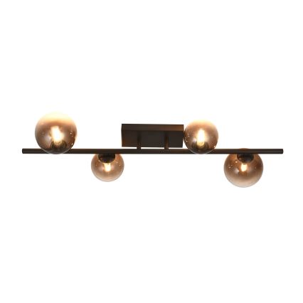 Brilagi - Lampadario LED da soffitto a montaggio superficiale MILLA 4xG9/3W/230V marrone/marrone fumé