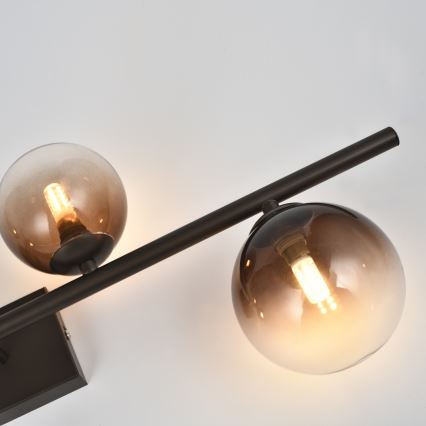 Brilagi - Lampadario LED da soffitto a montaggio superficiale MILLA 4xG9/3W/230V marrone/marrone fumé