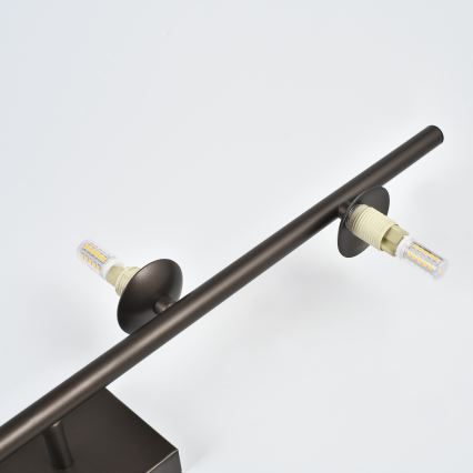 Brilagi - Lampadario LED da soffitto a montaggio superficiale MILLA 4xG9/3W/230V marrone/marrone fumé