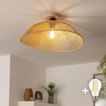 Brilagi - Lampadario LED da soffitto CERIA BOHO 1xE27/40W/230V Ø 50 cm marrone/rovere