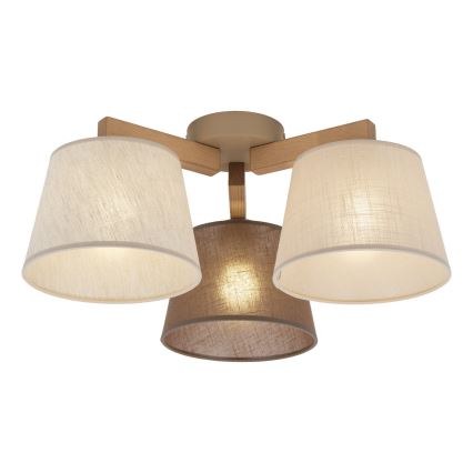 BRILAGI - Lampadario LED da soffitto LATTE SABIA 3xE27/15W/230V pino/misto