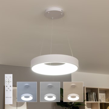 Brilagi - Lampadario LED dimmerabile a cavo FALCON II LED/67W/230V 3000-6500K Ø 40 cm bianco + telecomando