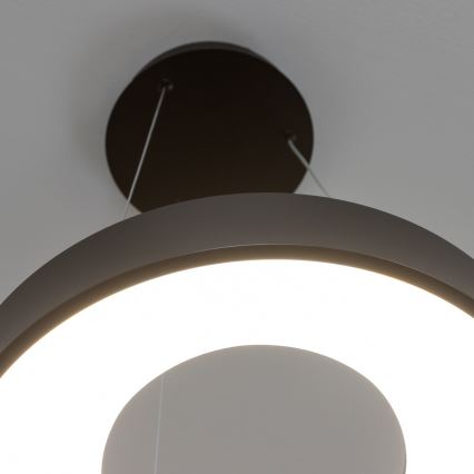 Brilagi - Lampadario dimmerabile a sospensione con cavo FALCON II LED/67W/230V 3000-6500K Ø 40 cm nero + telecomando