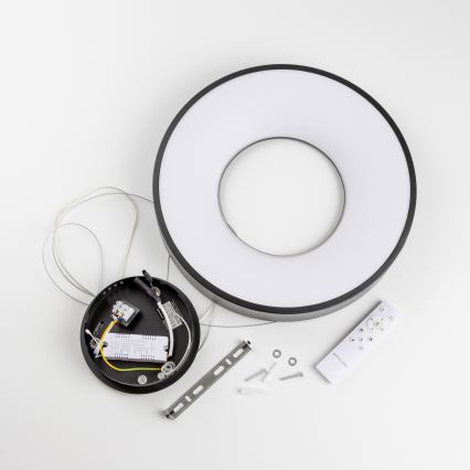 Brilagi - Lampadario dimmerabile a sospensione con cavo FALCON II LED/67W/230V 3000-6500K Ø 40 cm nero + telecomando