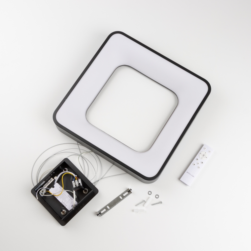 Brilagi - Lampada a sospensione LED dimmerabile su cavo FALCON II LED/80W/230V 3000-6500K 40x40 cm nero + telecomando