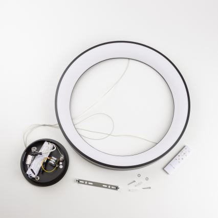 Brilagi - Lampadario LED dimmerabile a cavi FALCON II LED/99W/230V 3000-6500K Ø 60 cm nero + telecomando