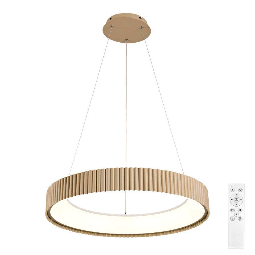 Brilagi - Lampadario LED dimmerabile a cavo FALCON MODERN LED/54W/230V 3000-6500K Ø 60 cm beige + telecomando