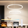 Brilagi - Lampadario LED dimmerabile a cavo PORTOFINO LED/98W/230V 3000-6000K Ø 80 cm bianco + telecomando