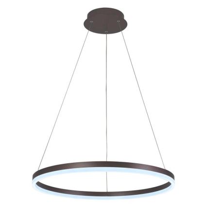 Brilagi - Lampadario LED dimmerabile a sospensione CIRCLE LED/42W/230V 3000-6500K Ø 60 cm marrone + telecomando