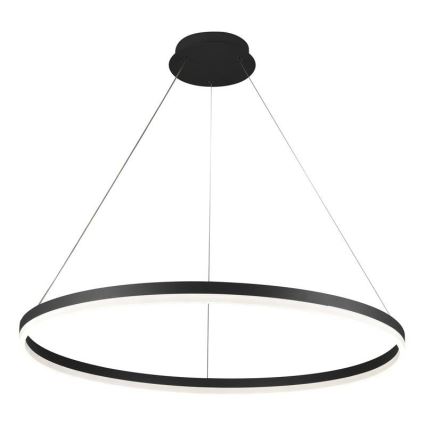 Brilagi - Lampadario LED dimmerabile sospeso a cavo CIRCLE LED/55W/230V 3000-6500K Ø 80 cm nero + telecomando