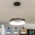 Brilagi - Lampadario LED dimmerabile a sospensione con cavo FALCON II LED/67W/230V 3000-6500K Ø 40 cm nero + telecomando