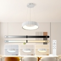 Brilagi - Lampadario LED dimmerabile a sospensione con cavo FALCON MODERN LED/30W/230V 3000-6000K Ø 40 cm bianco + telecomando