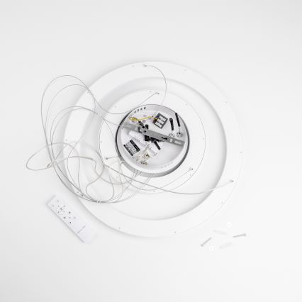 Brilagi - Lampadario LED dimmerabile a sospensione con cavo FALCON SLIM LED/68W/230V 3000-6500K Ø 50 cm bianco + telecomando