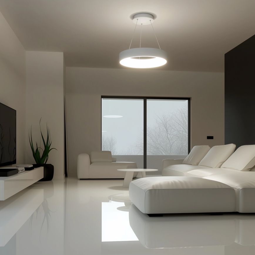 Brilagi - Sospensione LED dimmerabile su cavo FALCON LED/40W/230V 3000-6500K Ø 45 cm bianco + telecomando