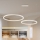 Brilagi - Lampadario LED dimmerabile a sospensione con cavo PORTOFINO LED/98W/230V 3000-6000K bianco + telecomando