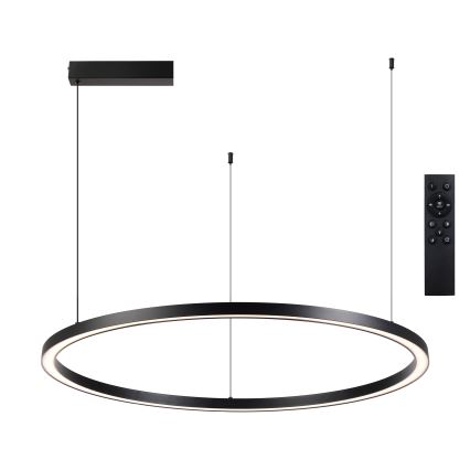 Brilagi - Lampadario LED dimmerabile a sospensione con cavo PORTOFINO LED/98W/230V 3000-6000K nero + telecomando