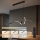 Brilagi - Lampadario LED dimmerabile a sospensione con cavo SIGNATURE LED/55W/230V 3000-6000K 120x23 cm nero + telecomando