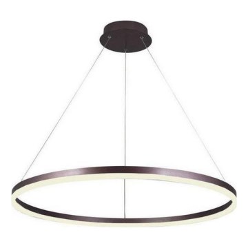 Brilagi - Lampadario LED dimmerabile a sospensione su cavo CIRCLE LED/55W/230V 3000-6500K Ø 80 cm marrone + telecomando
