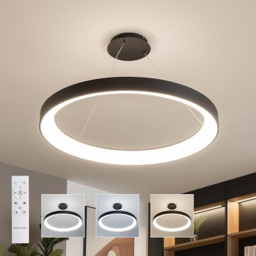Brilagi - Lampadario LED dimmerabile a sospensione su cavo FALCON II LED/108W/230V 3000-6500K diam. 80 cm nero + telecomando