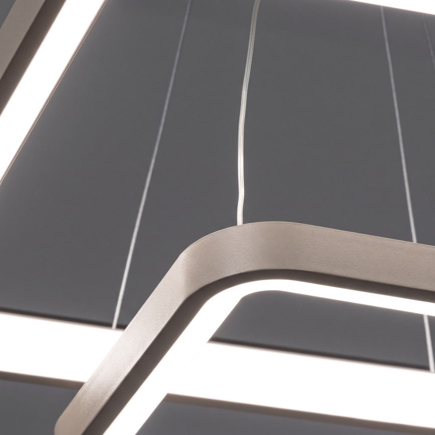 BRILAGI - LED lampadario dimmerabile a sospensione con cavo FALCON SLIM LED/78W/230V 3000-6500K 50x50 cm beige + telecomando