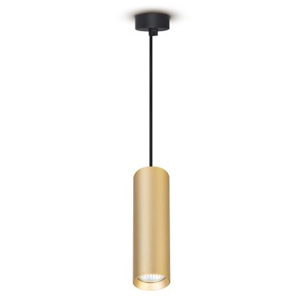 Brilagi - LED RGBW dimmerabile lampadario a sospensione su cavo SELE 1xGU10/4,8W/230V 3000K nero/oro + telecomando