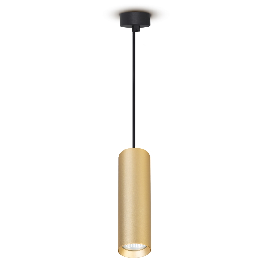 Brilagi - LED RGBW dimmerabile lampadario a sospensione su cavo SELE 1xGU10/6W/230V 3000K nero/oro + telecomando