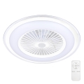 Brilagi - Lampadario LED dimmerabile con ventilatore RONDA LED/65W/230V 3000-6500K bianco