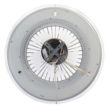 Brilagi - Lampadario LED dimmerabile con ventilatore RONDA LED/65W/230V 3000-6500K nero + telecomando