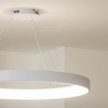 Brilagi - Lampadario LED dimmerabile a cavo FALCON II LED/108W/230V 3000-6500K diam. 80 cm bianco + telecomando