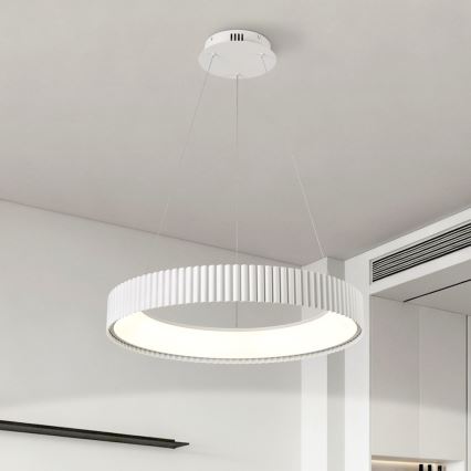 BRILAGI - Lampadario LED dimmerabile su cavo FALCON MODERN LED/54W/230V 3000-6000K Ø 60 cm bianco + telecomando