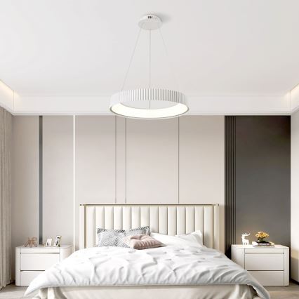 BRILAGI - Lampadario LED dimmerabile su cavo FALCON MODERN LED/54W/230V 3000-6000K Ø 60 cm bianco + telecomando