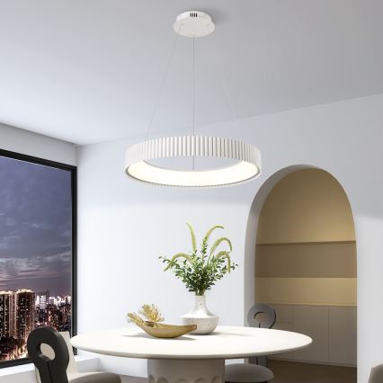 BRILAGI - Lampadario LED dimmerabile su cavo FALCON MODERN LED/54W/230V 3000-6000K Ø 60 cm bianco + telecomando