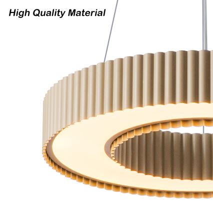 Brilagi - Lampada a sospensione dimmerabile su cavo LUMIX LED/48W/230V 3000-6000K beige Ø 50 cm + telecomando
