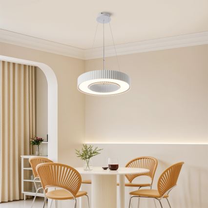 Brilagi - Lampadario dimmerabile a sospensione con cavo LUMIX LED/48W/230V 3000-6000K bianco Ø 50 cm + telecomando